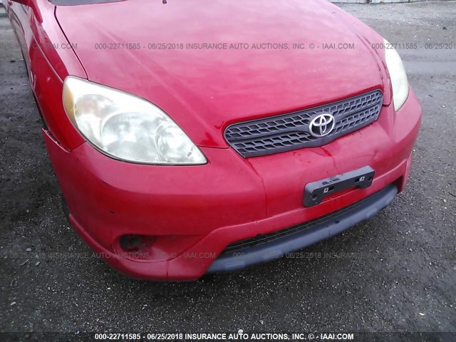 2T1KR32E55C377185 - 2005 TOYOTA COROLLA MATRIX XR RED photo 6