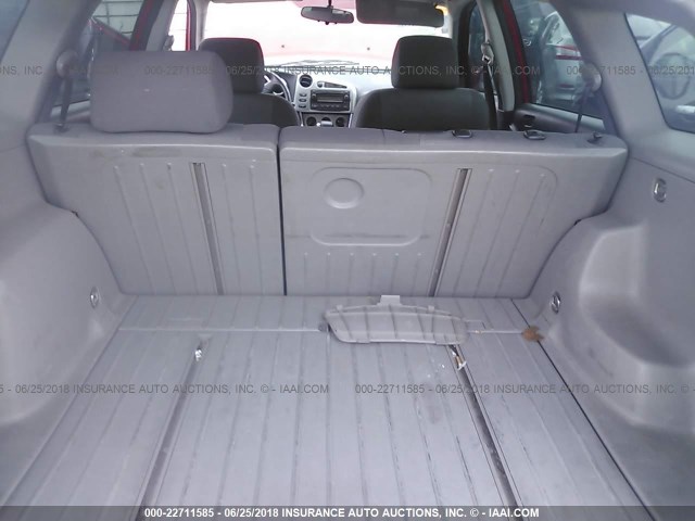 2T1KR32E55C377185 - 2005 TOYOTA COROLLA MATRIX XR RED photo 8