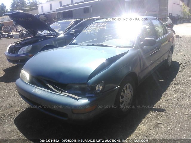 2T1AE09B8SC126223 - 1995 TOYOTA COROLLA LE/DX TEAL photo 2