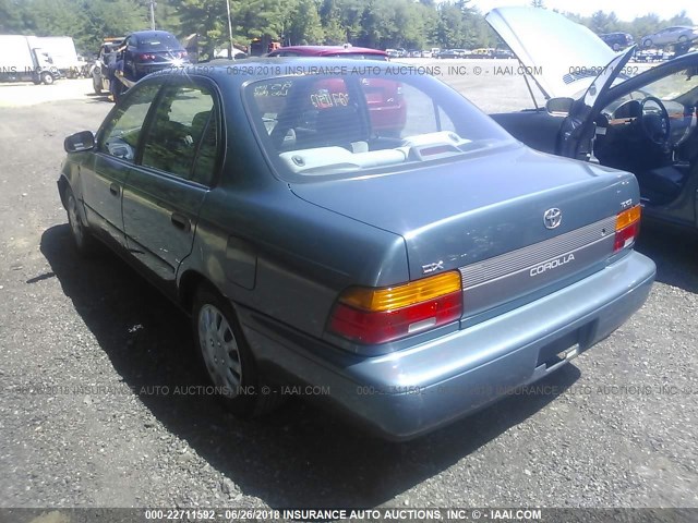 2T1AE09B8SC126223 - 1995 TOYOTA COROLLA LE/DX TEAL photo 3