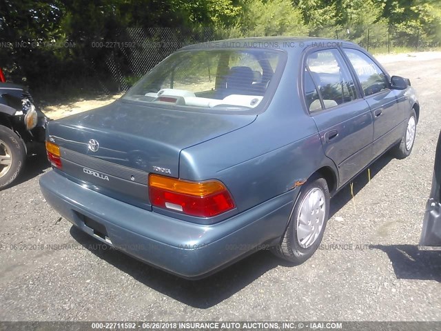 2T1AE09B8SC126223 - 1995 TOYOTA COROLLA LE/DX TEAL photo 4