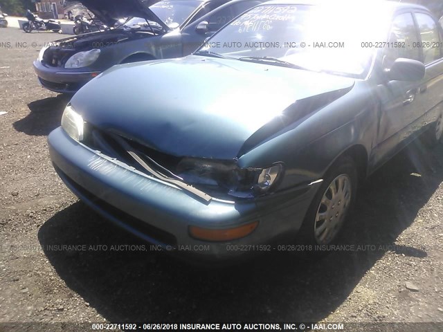 2T1AE09B8SC126223 - 1995 TOYOTA COROLLA LE/DX TEAL photo 6