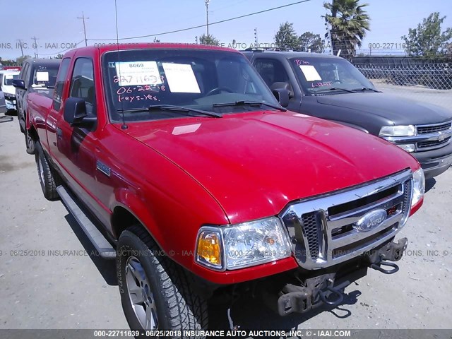 1FTZR45E36PA93492 - 2006 FORD RANGER SUPER CAB RED photo 1