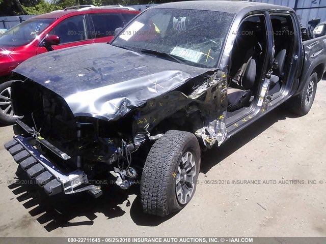 3TMCZ5AN3HM099710 - 2017 TOYOTA TACOMA DBL CAB/SR/TRDSPT/OR/PRO ნაცრისფერი ფოტო 6