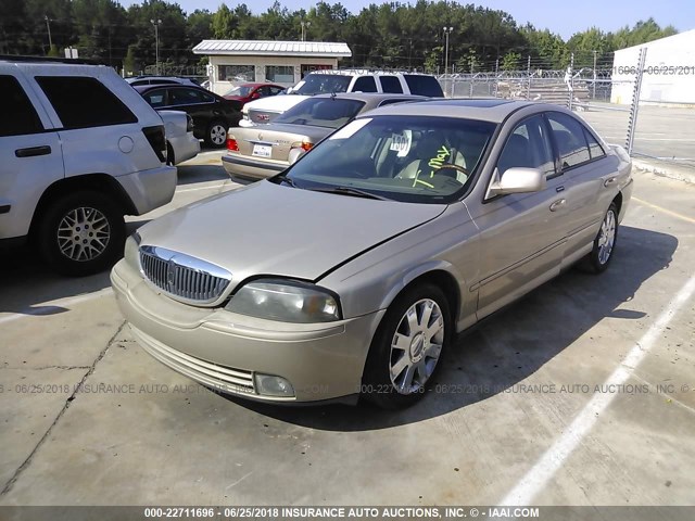 1LNHM87AX4Y623276 - 2004 LINCOLN LS BEIGE photo 2