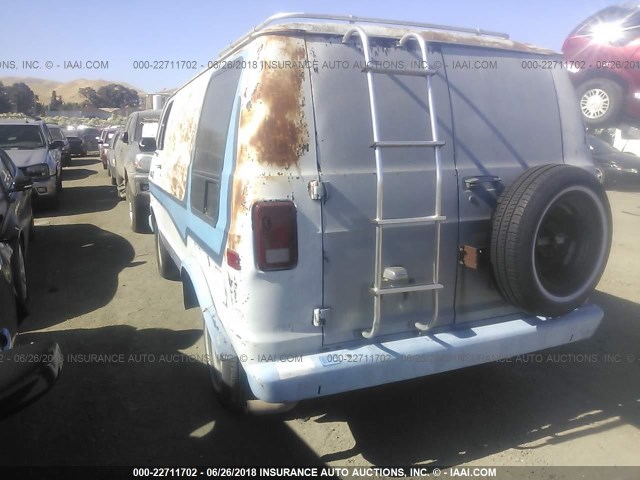 2B6GB13E1CK167190 - 1982 DODGE RAM VAN B150 BLUE photo 3