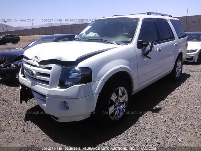 1FMJU2A58AEB54583 - 2010 FORD EXPEDITION LIMITED WHITE photo 2