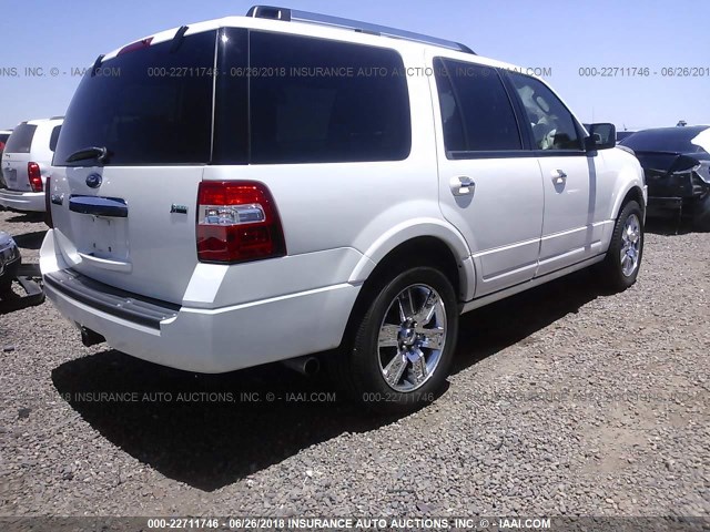 1FMJU2A58AEB54583 - 2010 FORD EXPEDITION LIMITED WHITE photo 4