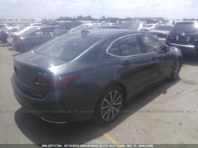 19UUB2F35GA003975 - 2016 ACURA TLX GRAY photo 4