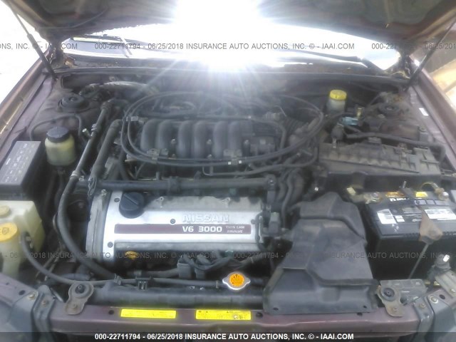 JN1CA31D6YT555819 - 2000 NISSAN MAXIMA GLE/GXE/SE BURGUNDY photo 10