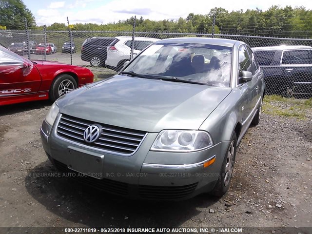 WVWMD63B43P258118 - 2003 VOLKSWAGEN PASSAT GL GREEN photo 6