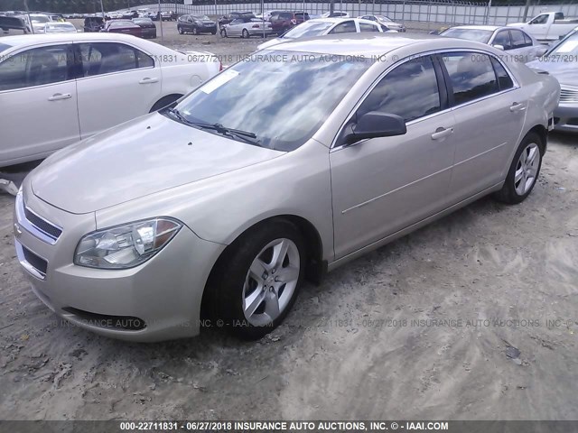 1G1ZB5E07CF151774 - 2012 CHEVROLET MALIBU LS GOLD photo 2