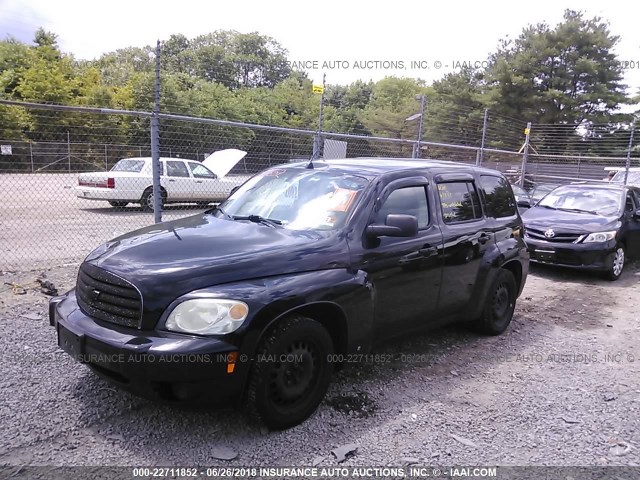 3GNCA33B49S504184 - 2009 CHEVROLET HHR LS BLACK photo 2