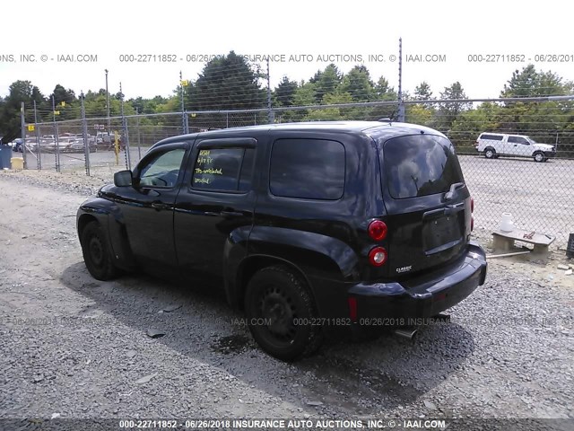 3GNCA33B49S504184 - 2009 CHEVROLET HHR LS BLACK photo 3
