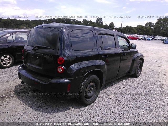 3GNCA33B49S504184 - 2009 CHEVROLET HHR LS BLACK photo 4