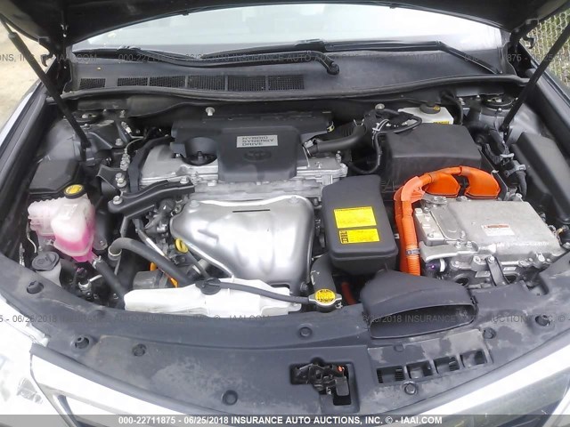 4T1BD1FK9CU043594 - 2012 TOYOTA CAMRY HYBRID/LE/XLE 灰色 照片 10