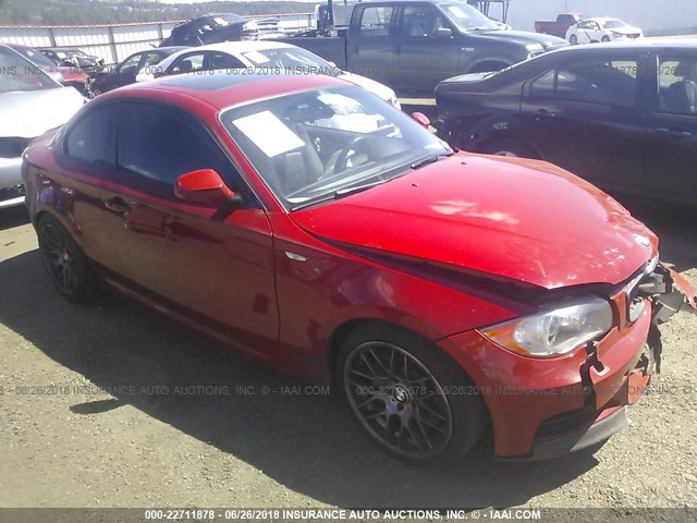 WBAUC7C51AVK95894 - 2010 BMW 135 I RED photo 1