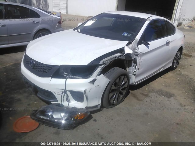 1HGCT1B33DA000755 - 2013 HONDA Accord LX-S WHITE photo 2