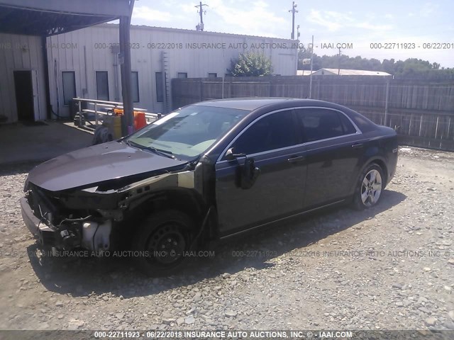 1G1ZC5EB4A4145132 - 2010 CHEVROLET MALIBU 1LT GRAY photo 2