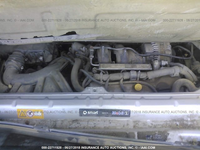 WMEEJ31X79K248488 - 2009 SMART FORTWO PURE/PASSION BLUE photo 10