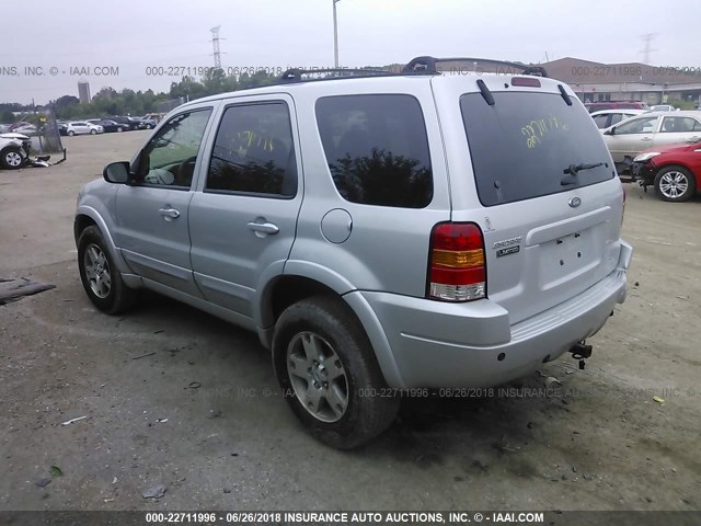 1FMCU94194KA61989 - 2004 FORD ESCAPE LIMITED SILVER photo 3