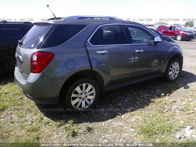 2CNALFEW5A6364995 - 2010 CHEVROLET EQUINOX LTZ TAN photo 4