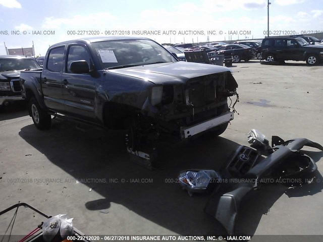 5TFJU4GN8DX040941 - 2013 TOYOTA TACOMA DOUBLE CAB PRERUNNER GRAY photo 1