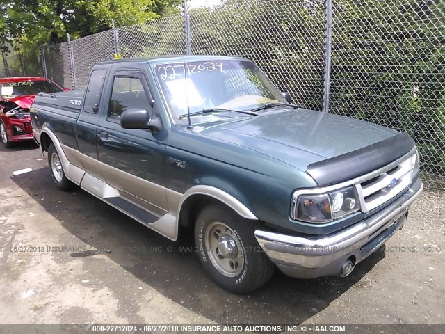 1FTCR14X7TPA23836 - 1996 FORD RANGER SUPER CAB GREEN photo 1