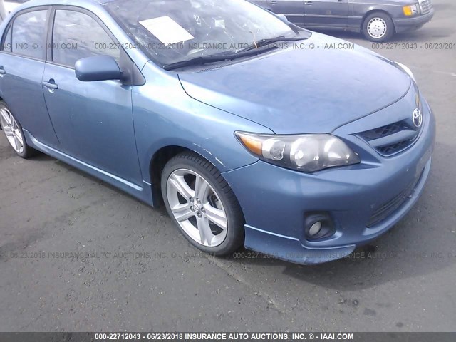 5YFBU4EE8DP096383 - 2013 TOYOTA COROLLA S/LE BLUE photo 6