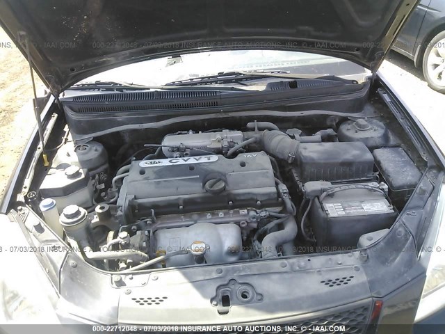 KNADE223396452618 - 2009 KIA RIO LX/SX BLACK photo 10