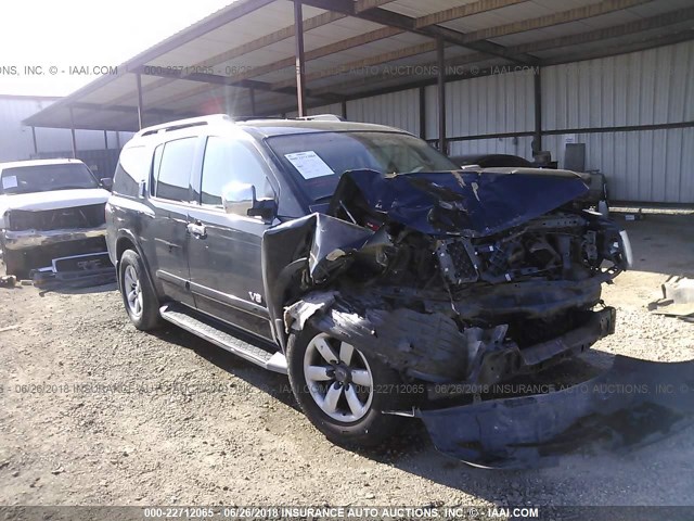 5N1BA08D18N628771 - 2008 NISSAN ARMADA SE/LE BLUE photo 1