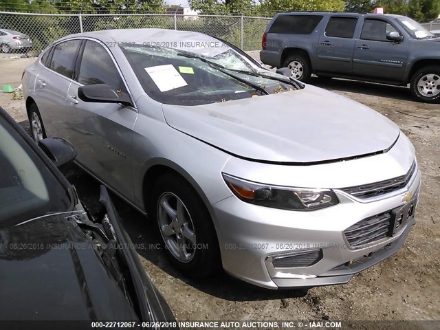 1G1ZB5ST1HF115309 - 2017 CHEVROLET MALIBU LS SILVER photo 1