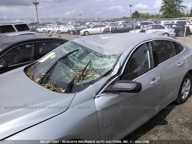 1G1ZB5ST1HF115309 - 2017 CHEVROLET MALIBU LS SILVER photo 6