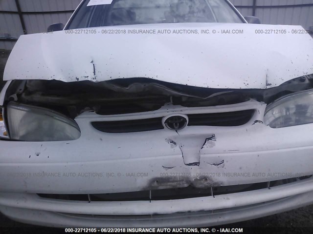 1NXBR12E3YZ416914 - 2000 TOYOTA COROLLA VE/CE/LE 白色 照片 6