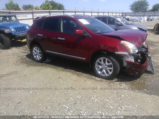 JN8AS5MT1DW529996 - 2013 NISSAN ROGUE S/SV RED photo 1