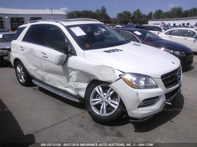 4JGDA5HB3DA207401 - 2013 MERCEDES-BENZ ML 350 4MATIC WHITE photo 1
