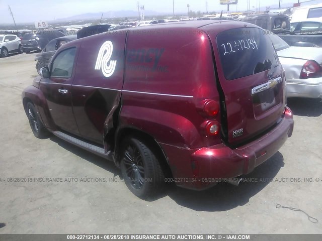 3GCCA05V39S520066 - 2009 CHEVROLET HHR PANEL LT RED photo 3