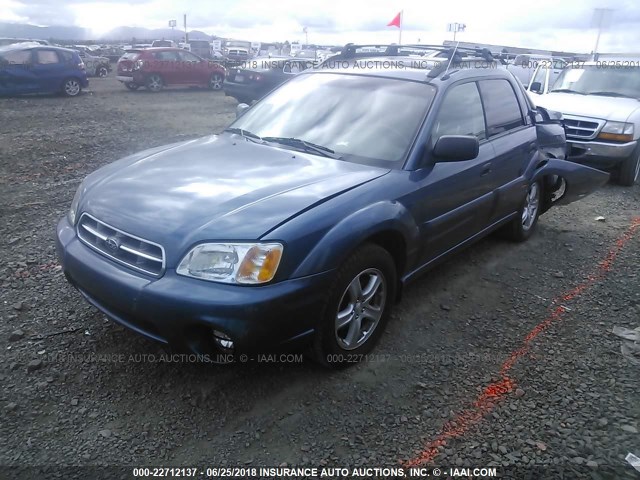 4S4BT62C767105995 - 2006 SUBARU BAJA SPORT BLUE photo 2