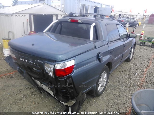 4S4BT62C767105995 - 2006 SUBARU BAJA SPORT BLUE photo 4