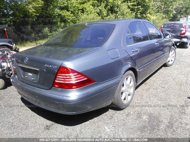 WDBNG83JX6A474768 - 2006 MERCEDES-BENZ S 430 4MATIC GRAY photo 4
