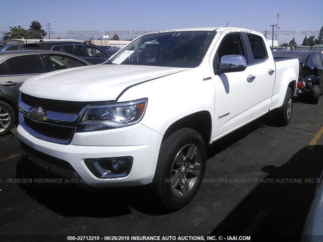 1GCPTCE10G1191187 - 2016 CHEVROLET COLORADO LT WHITE photo 2