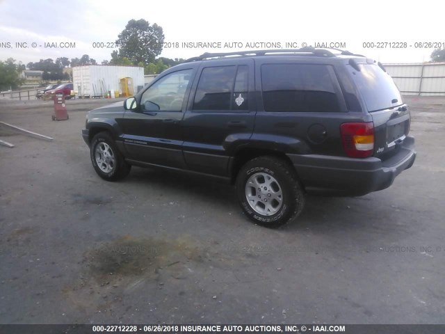 1J4G258S8XC531493 - 1999 JEEP GRAND CHEROKEE LAREDO BLACK photo 3