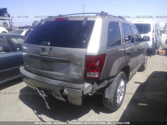 1J4HR48N15C552736 - 2005 JEEP GRAND CHEROKEE LAREDO/COLUMBIA/FREEDOM 棕色 照片 4
