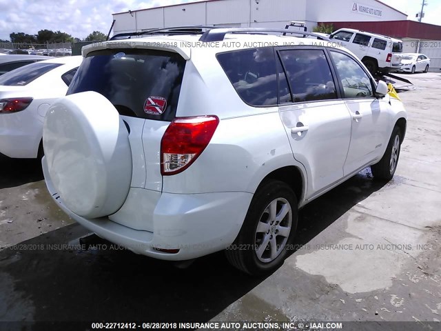 JTMZD34V885111235 - 2008 TOYOTA RAV4 LIMITED WHITE photo 4