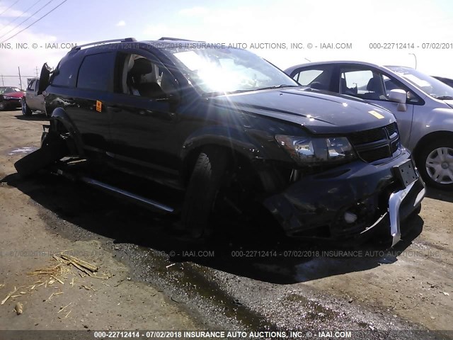 3C4PDDGG6HT579698 - 2017 DODGE JOURNEY CROSSROAD GRAY photo 1