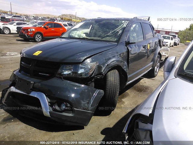 3C4PDDGG6HT579698 - 2017 DODGE JOURNEY CROSSROAD GRAY photo 2