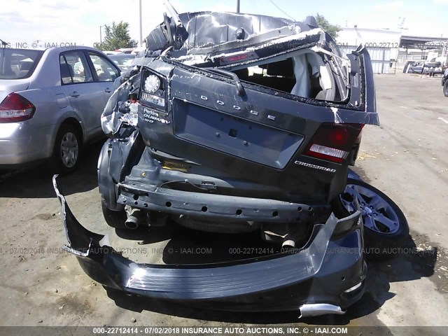 3C4PDDGG6HT579698 - 2017 DODGE JOURNEY CROSSROAD GRAY photo 6