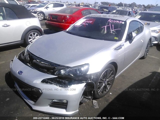 JF1ZCAB16E9600394 - 2014 SUBARU BRZ 2.0 PREMIUM GRAY photo 2