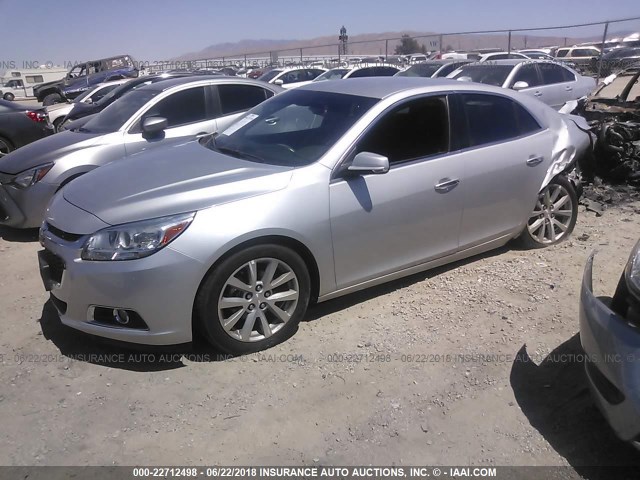 1G11H5SL1EF229124 - 2014 CHEVROLET MALIBU LTZ 银色 照片 2