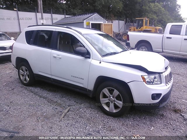 1J4NF1FB7BD158652 - 2011 JEEP COMPASS SPORT WHITE photo 1